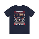 Dad: The Most Important Rank - Military Design T-Shirt