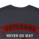 Ever Ready Veterans: Military Design T-Shirt - Always Prepared, Never Forgotten