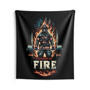 Forged by Fire Fireman Weightlifter Tapestry