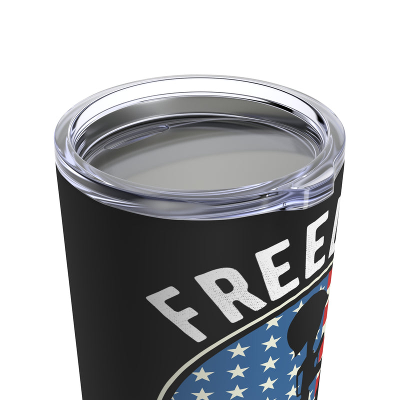 Freedom Isn't Free: 20oz Black Military Design Tumbler - Paid for by Veterans