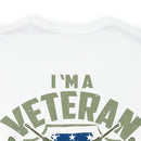 Timeless Commitment: Military Design T-Shirt - 'I'm a Veteran - My Oath of Enlistment Has No Expiration Date