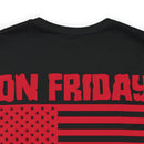 Red Friday Warrior: Military Design T-Shirt - On Friday We Wear Red