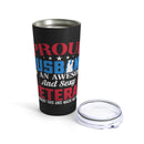 Supporting an Awesome Veteran: 20oz Military Design Tumbler for Proud Husbands with Style