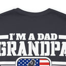 Unshakeable Legacy: 'I'm a Dad, Grandpa, and a Veteran - Fearless' Military Design T-Shirt