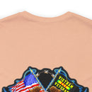 Honoring the Legacy: Military T-Shirt with 'Vietnam Veteran Double Flag' Design