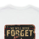 Forget Never: Memorial Day Tribute - Military Design T-Shirt for Remembrance