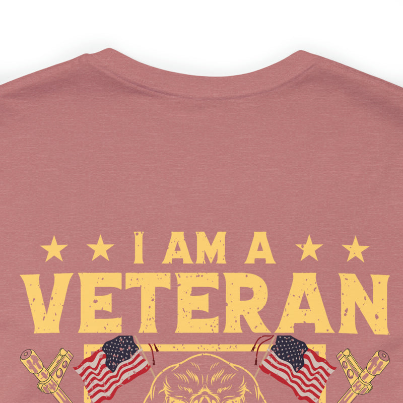 Unisex Military-Styled 'I Am A Veteran: My Oath of Enlistment' Commemorative T-Shirt