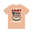 Noble Defenders: Military Design T-Shirt Celebrating the Army's Honor and Bravery