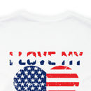 Family Pride: I Love My Army National Guard Cousin - Military Design T-Shirt Celebrating Support