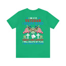 Patriotic Allegiance: Military Design T-Shirt - 'I Am a U.S. Veteran - Believer in God, Family, and Country - Proudly Saluting My Flag'