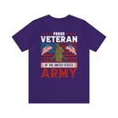 PROUD VETERAN OF THE UNITED STATES ARMY" - Military Inspired Design Premium T-Shirt