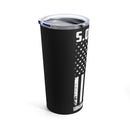 S.Q.U.I.D Forever: 20oz Military Design Tumbler - Black Background Edition