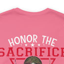 Respectful Tribute: Military Design T-Shirt - 'Honor the Sacrifice, Remember the Service