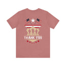 Thank You: Military Design T-Shirt Expressing Gratitude and Support