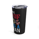 The Patriotic Father: 20oz Black Military Design Tumbler - Raising the Best Kind of Veteran