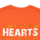 Brave Hearts Never Back Down: Military Design T-Shirt Honoring Veterans' Bravery