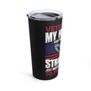 The Strength of a Veteran's Love: Embrace Courage and Devotion with our 20oz Military Design Tumbler