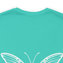 Butterfly Wings of Hope: Spreading PTSD Awareness with our Text Design T-Shirt