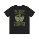 Daughter of a Veteran: Military Design T-Shirt - 'Proud of Many Things, but Nothing Beats Being a Veteran's Daughter