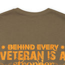 Unyielding Support: Military Design T-Shirt Celebrating Veteran Families