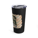 Mr. Military: 20oz Military Design Tumbler - Black Background, Proudly Representing Service