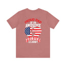 Pride and Patriotism: 'Proud Dad of an Awesome Soldier - US Army' Military Design T-Shirt