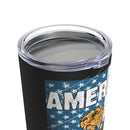 American Veteran 20oz Military Design Tumbler - Black Background