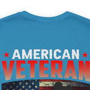 Honored Comrades: Military Design T-Shirt - Walking beside American Veterans with Pride
