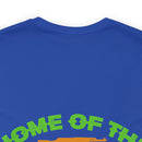 Proudly Brave: Military Design T-Shirt - 'Home of the Free Because of the Brave