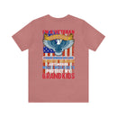 Proud Veteran Grandpa: Military Design T-Shirt - Defender of Strangers, Guardian of Grandkids