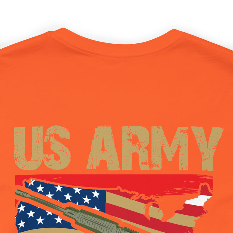 Proud US Army Veteran: Military Design T-Shirt Embodying Honor and Service