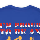 Proudly American: Military Design T-Shirt - 'I'm Proud to Be an American
