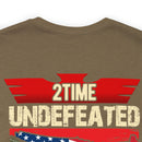 2Time Undefeated World War Champs Military Design T-Shirt: Show Your Pride!