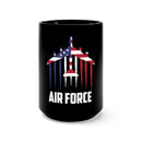 Air Force 15oz Military Design Black Mug - Embrace Your Patriotism in Style!