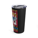 Proud Veteran Grandpa: 20oz Black Military Design Tumbler - 'Serving for Future Generations'