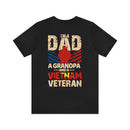 Proudly Wearing Many Hats: Vietnam Veteran, Dad, and Grandpa - Military Design T-Shirt