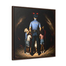 A Shield Against the Darkness Framed Canvas