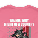 Mighty Reflection: 'The Military Might Represents National Strength' Military Design T-Shirt