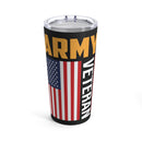 Army Veteran Pride - 20oz Military Design Tumbler: Saluting Our Heroes