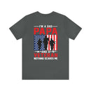 Fearless Father: Dad, Papa, Veteran - Military Design T-Shirt Celebrating Courage and Love