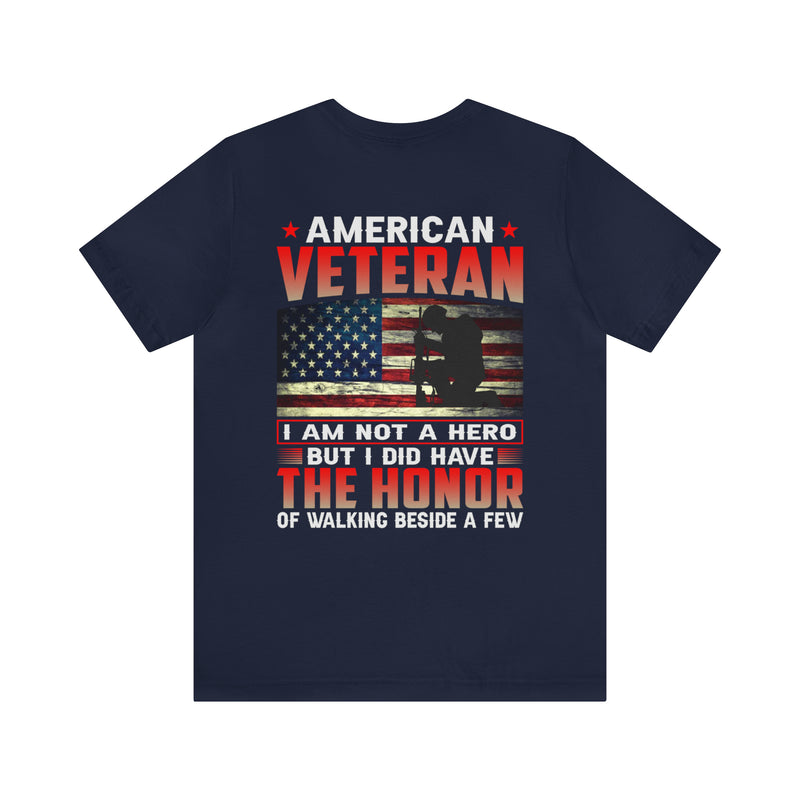 Honored Comrades: Military Design T-Shirt - Walking beside American Veterans with Pride