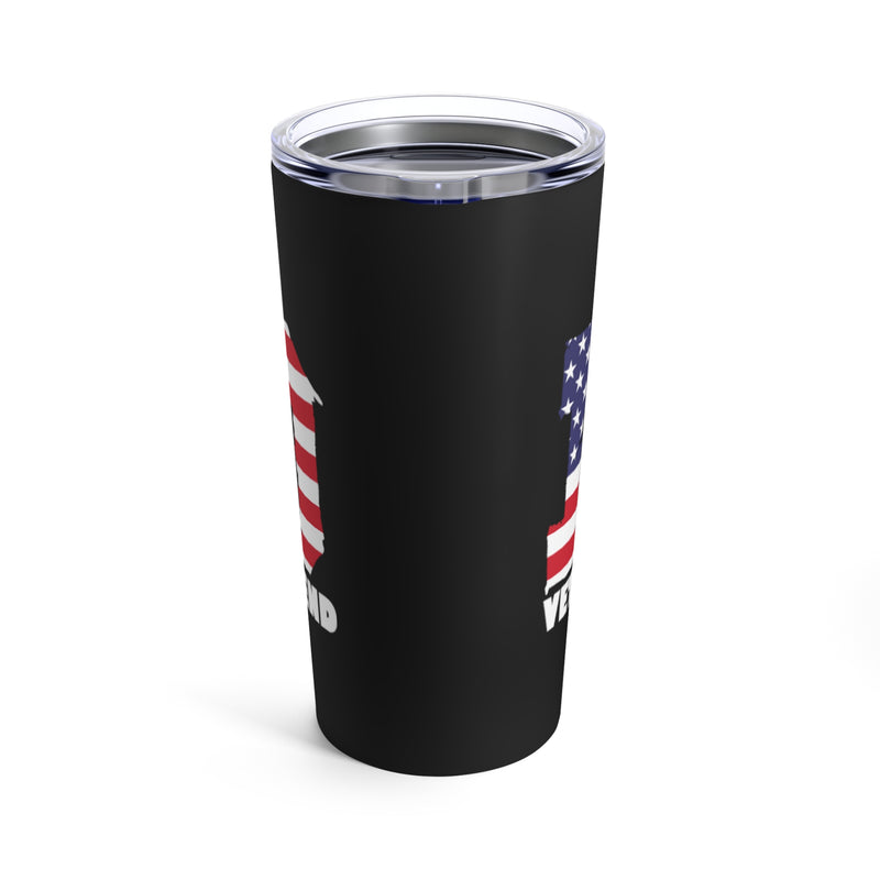 Dad, Veteran, Myth, Legend 20oz Military Design Tumbler - Black Background