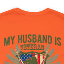God's Badass: My Veteran Husband - Military Design T-Shirt Celebrating Strength and Support