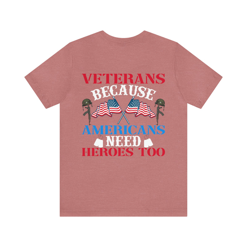 Veterans: American Heroes in Action - Military Design T-Shirt Embracing Courage and Patriotism