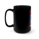 Fearless Dad, Papa, Veteran 15oz Military Design Black Mug - Embrace the Courage of a True Hero!