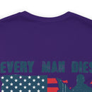 Every Man Dies, but How Many Truly Live? Military Design T-Shirt Embracing Adventure!