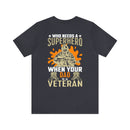 Unleash Your Inner Hero: Military Design T-Shirt - Proudly Raised by a Veteran Dad