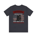 Ever Ready Veterans: Military Design T-Shirt - Always Prepared, Never Forgotten