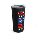 Patriotic Pride: 20oz Military Design Tumbler for Proud Americans