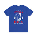 Proud Veteran & Loving Papa: Military Design T-Shirt with Dual Titles